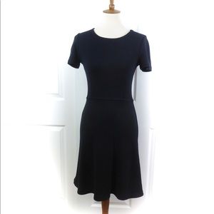 Madewell Black Fit and Flare Dress, Sz M